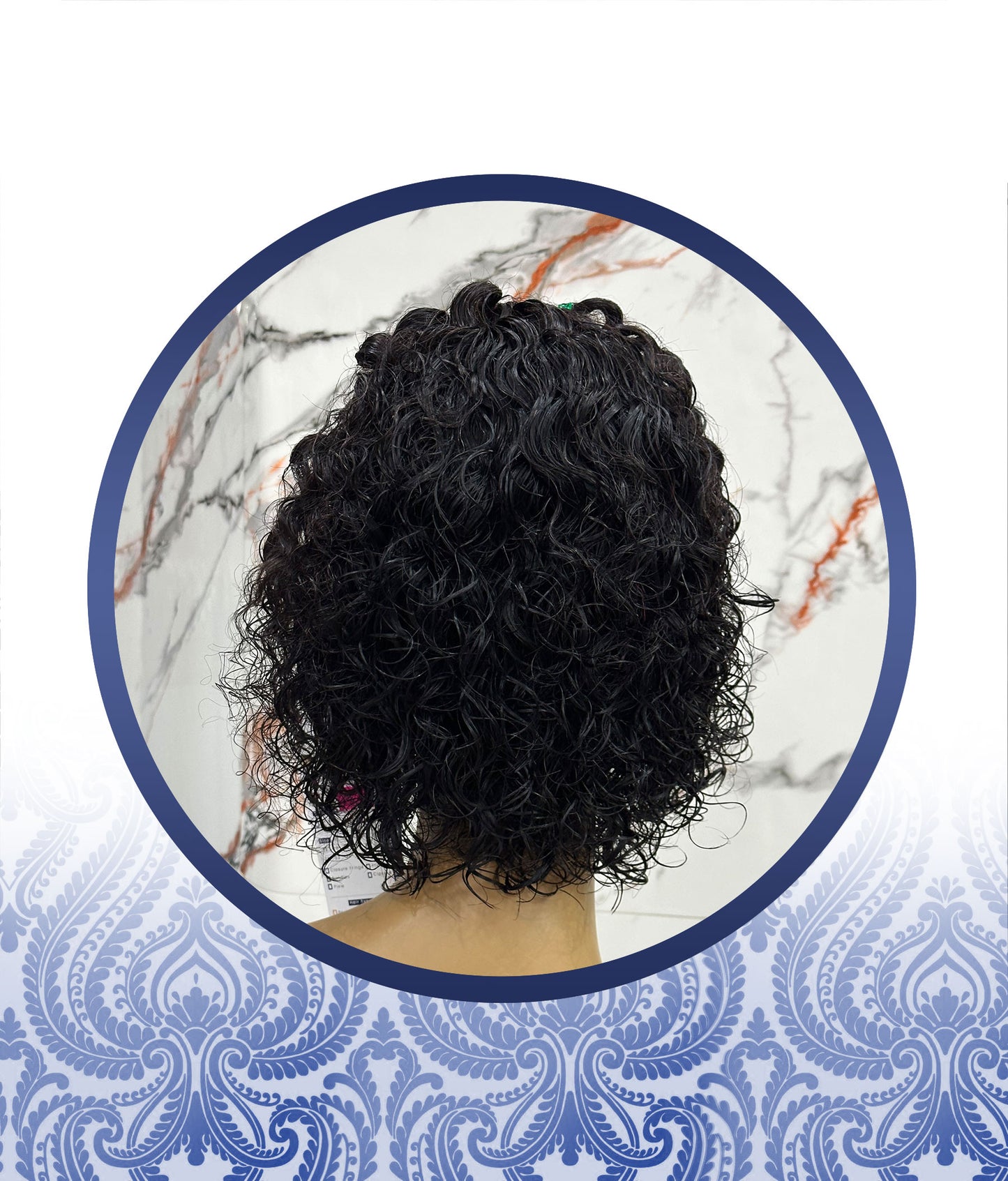 10″ Braided Style Waterwave Frontal Wig