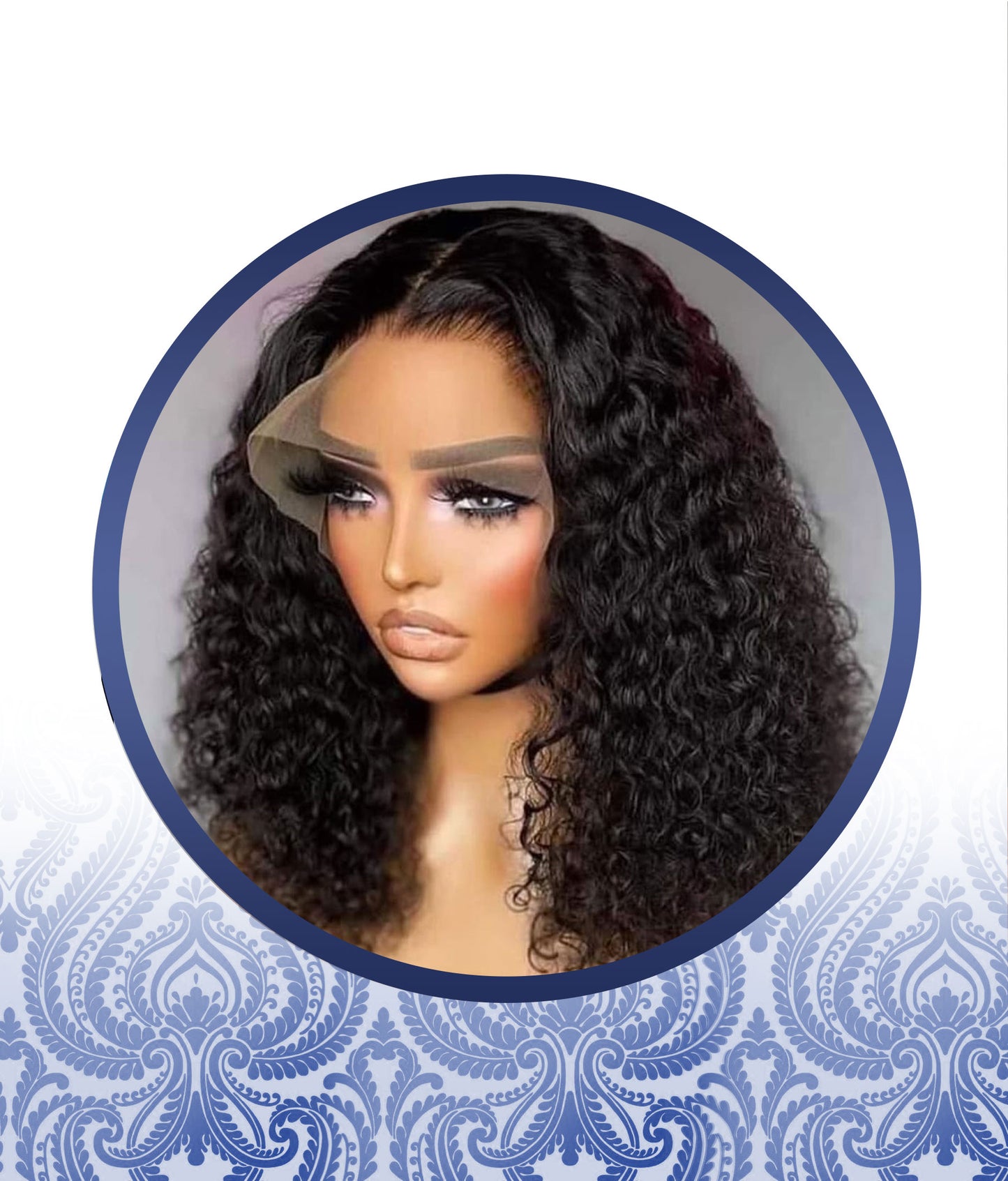 16" Waterwave Lace Frontal Wig