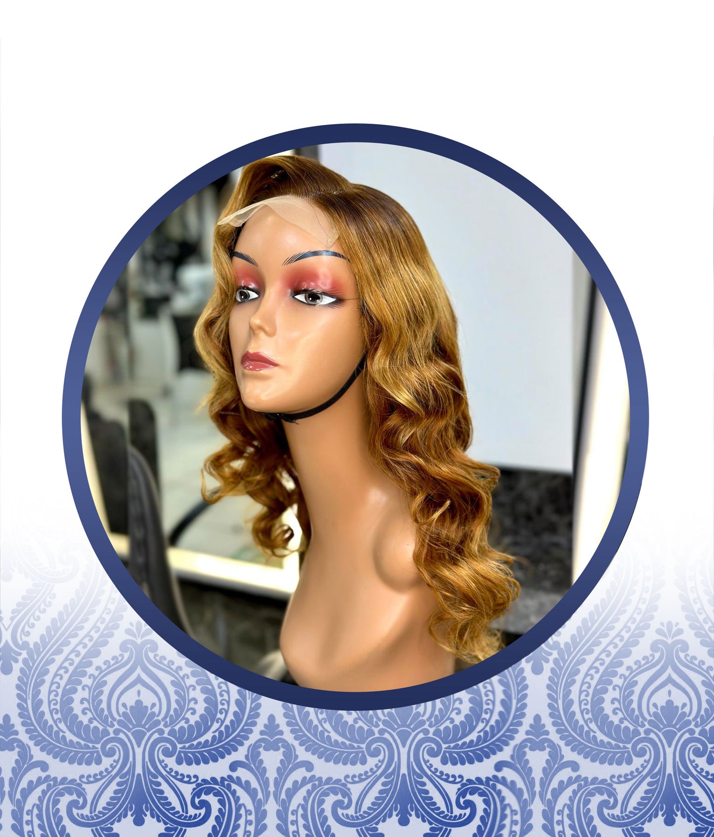 20” CUSTOMIZED WAVE HONEY BLODE READYTOGO 4x4 LACE WIG