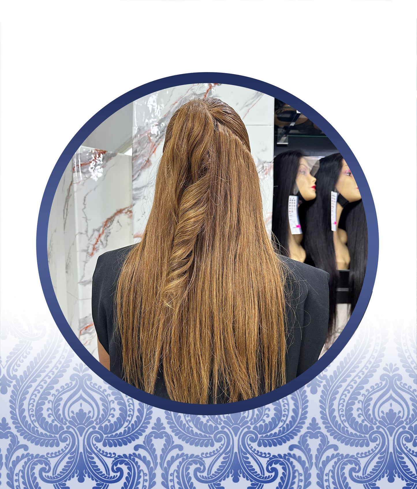 20 inch Caramel Brown Lace Frontal Wig