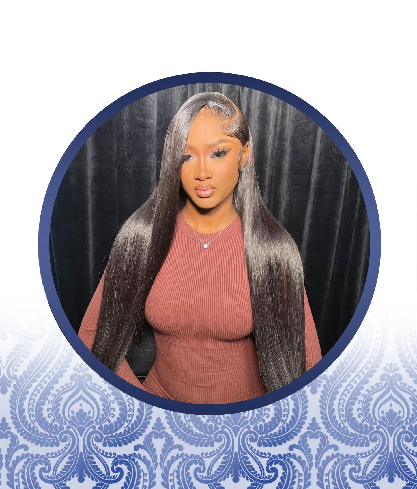 40" 13x4 Natural Color Lace Frontal Wig