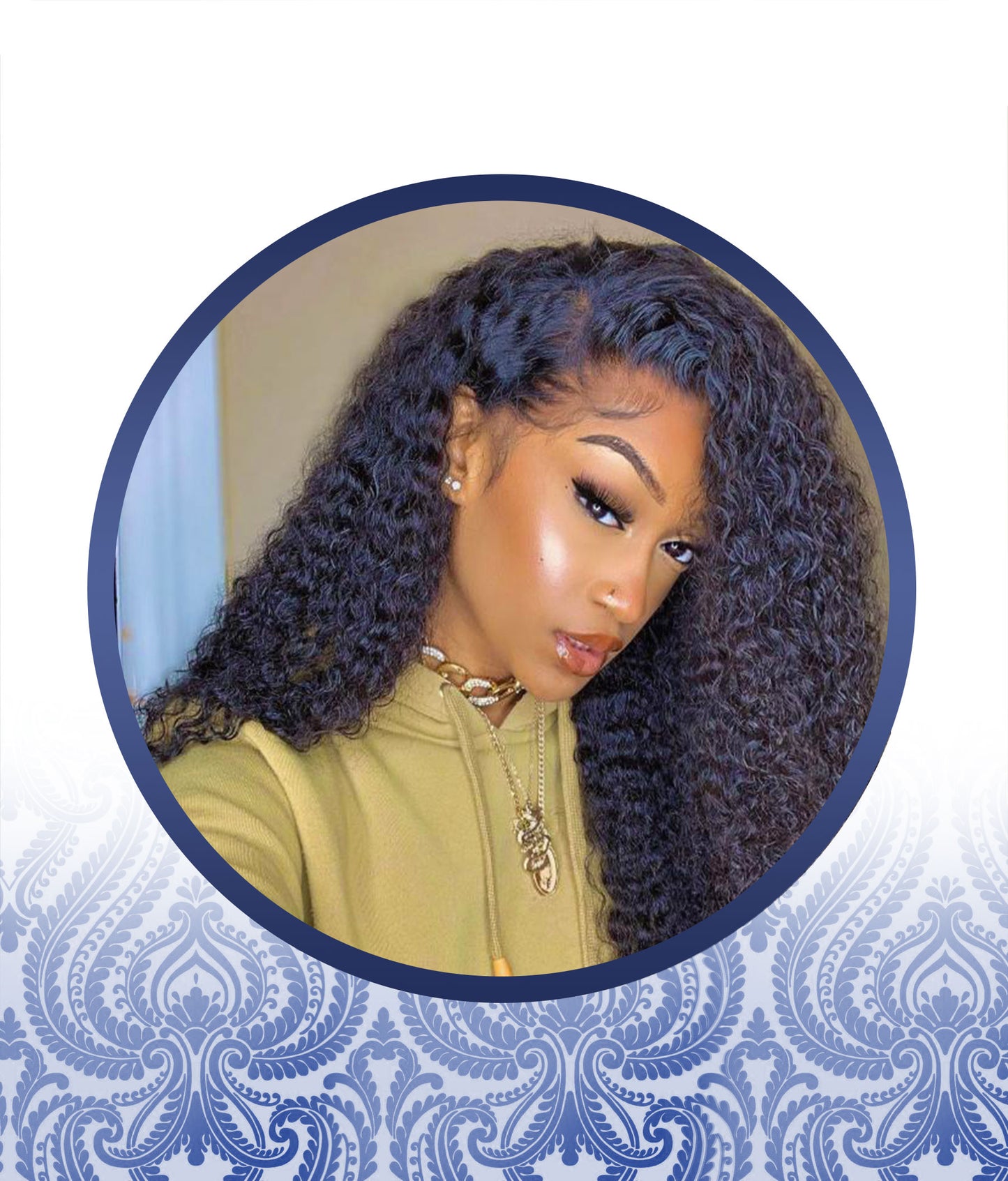 28" PREPLUCKED JERRY CURLY 13x4 FRONTAL LACE WIG