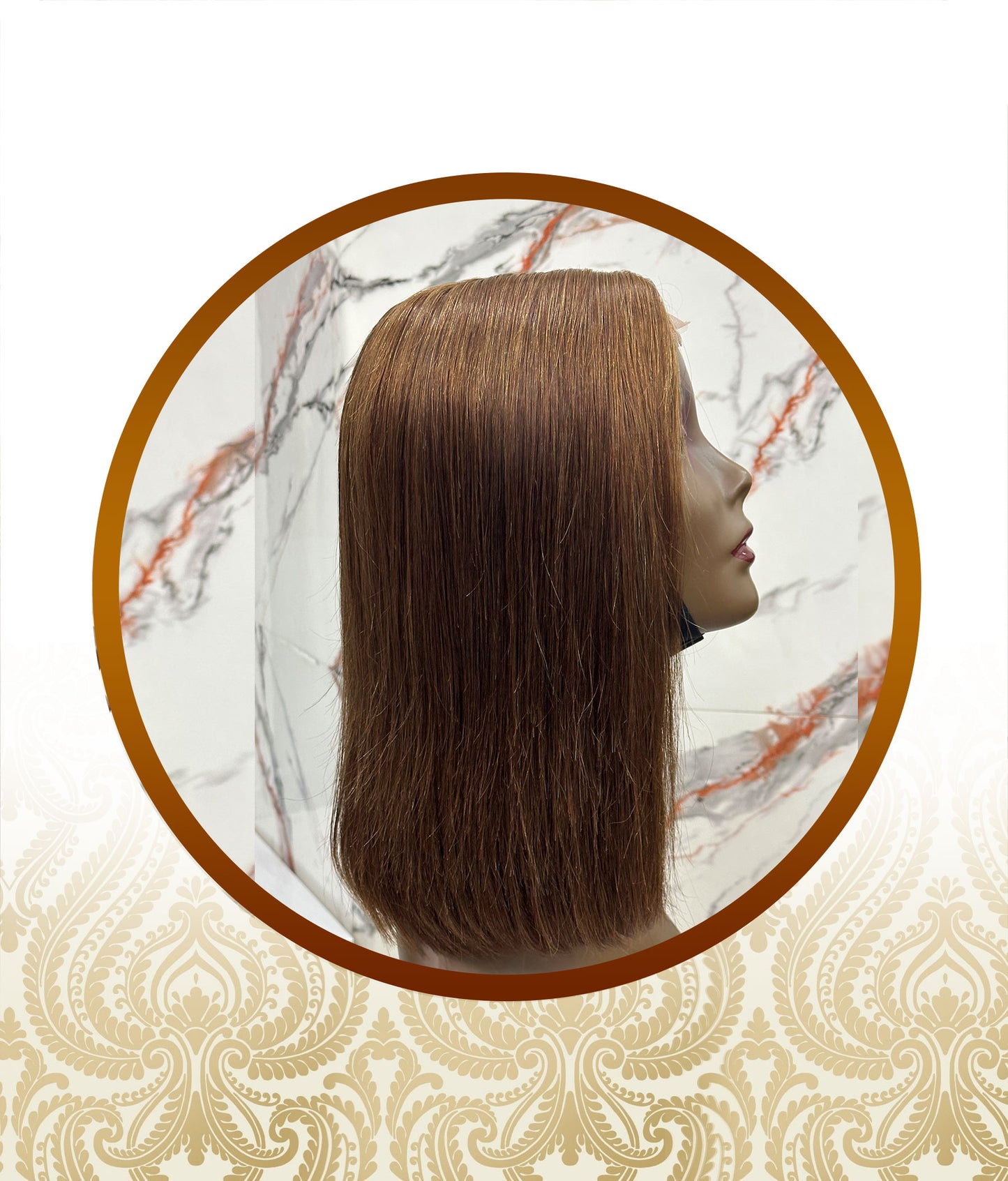 12" Raw Chocolate Brown Vietnamese Premium 2×6 Swiss Lace Glueless Unit