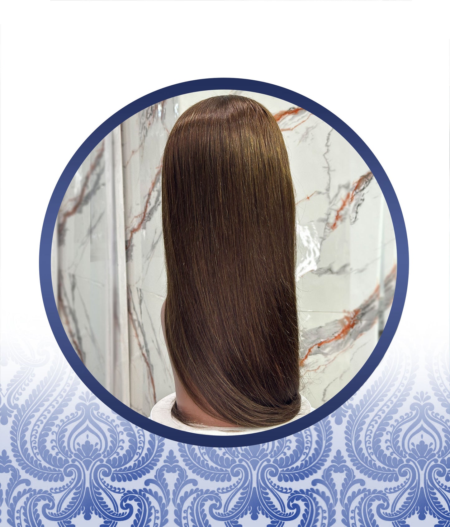 30 Inch Straight Chocolate Brown Full Lace Frontal Wig