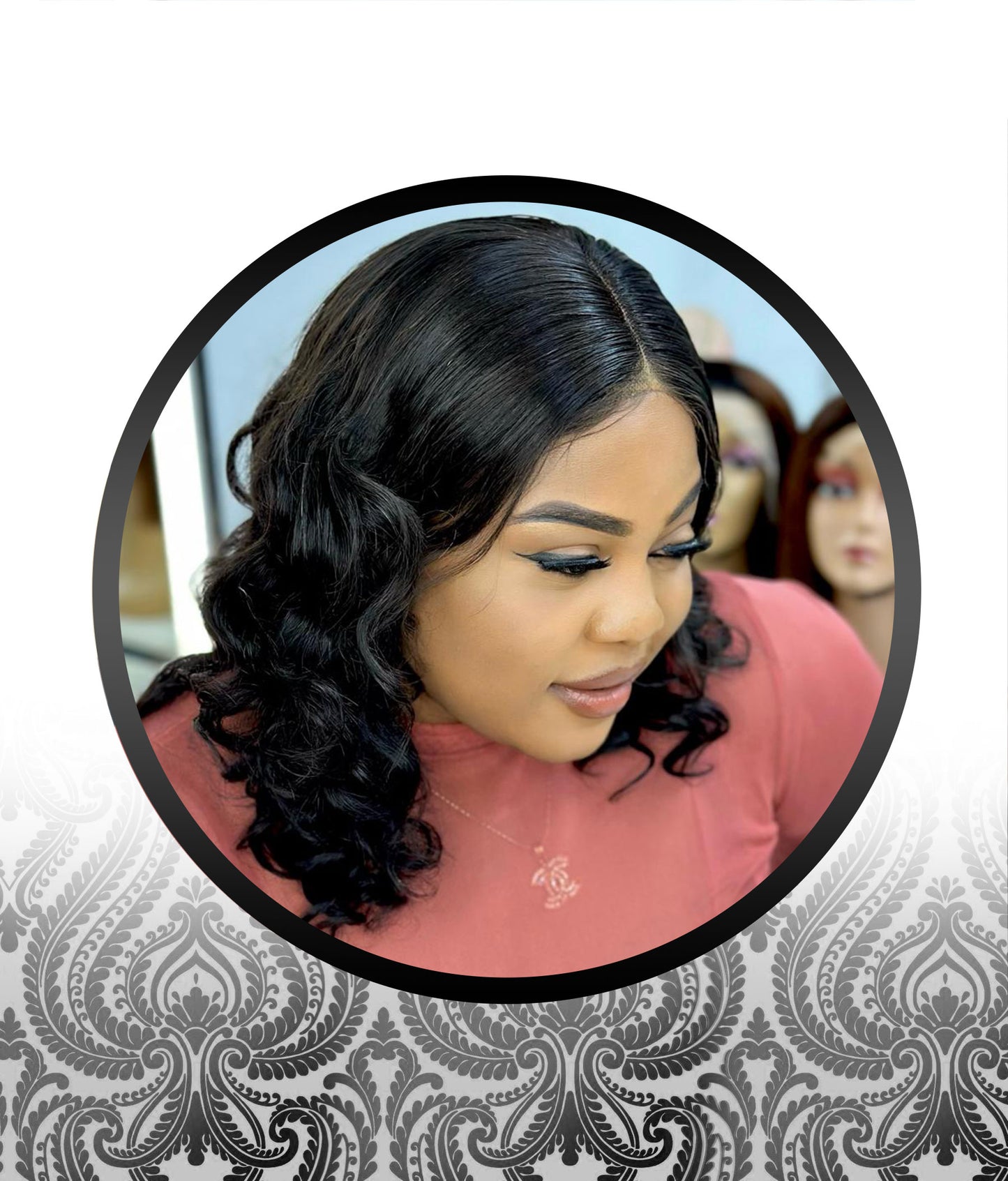 14″ Human HairBlend Bodywave 1-Way Wig