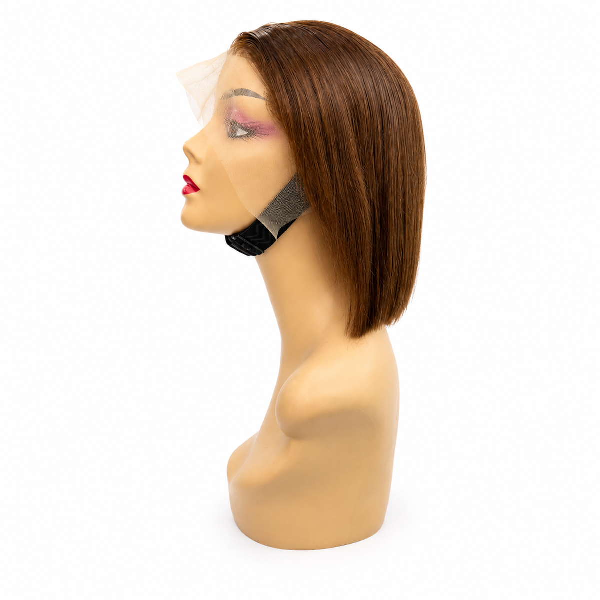 Glueless Chocolate brown straight pixie wig
