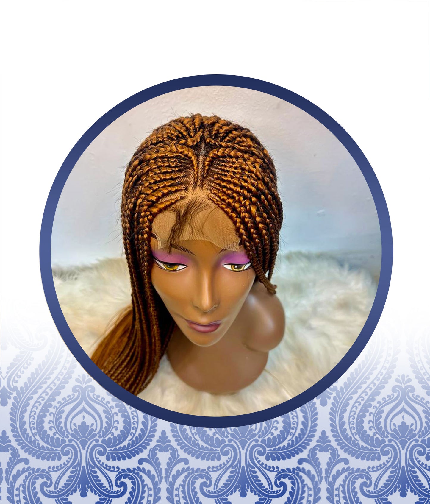 Customized 4x4 Braided Wig