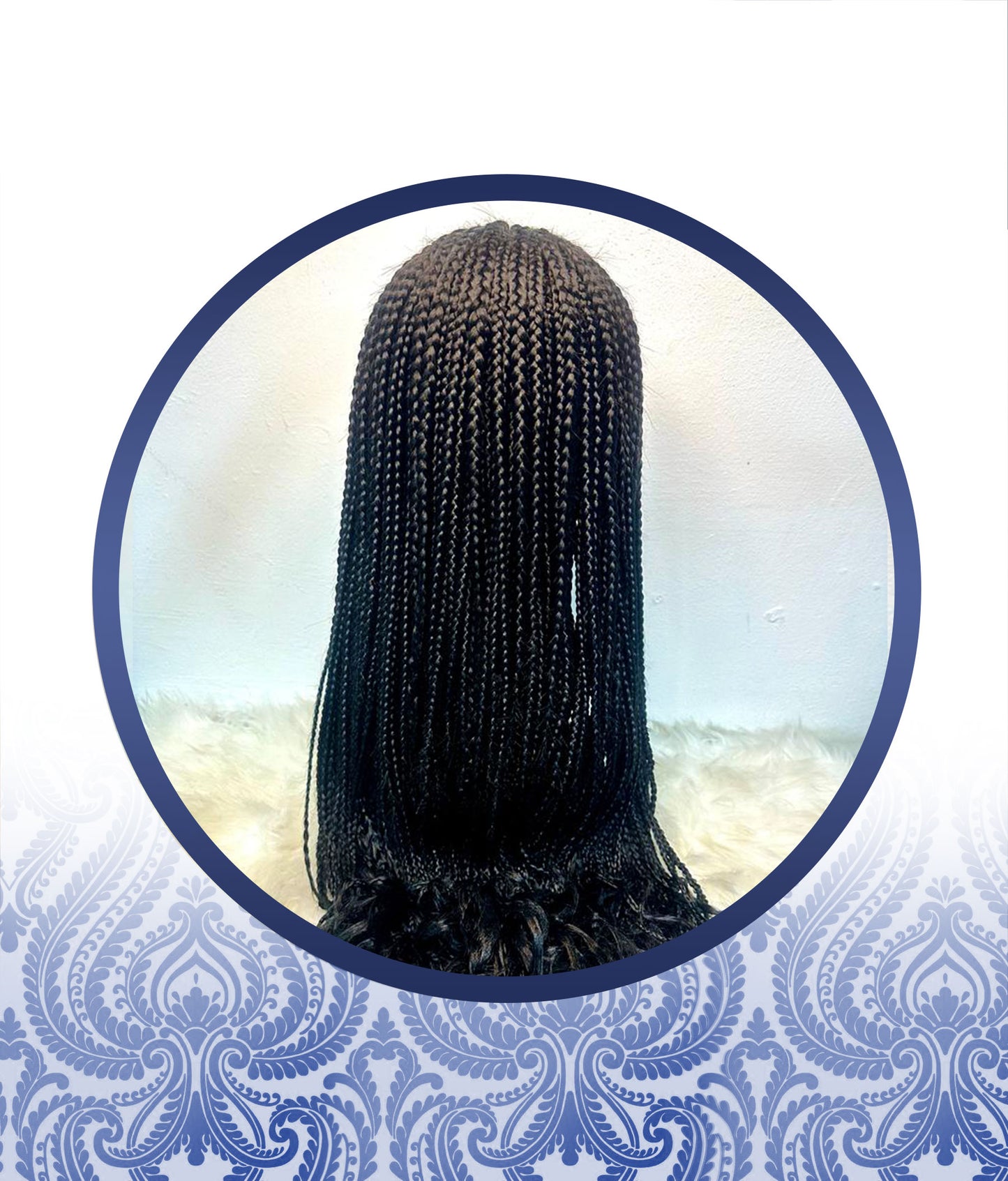 Full Frontal Customized Braided Wig