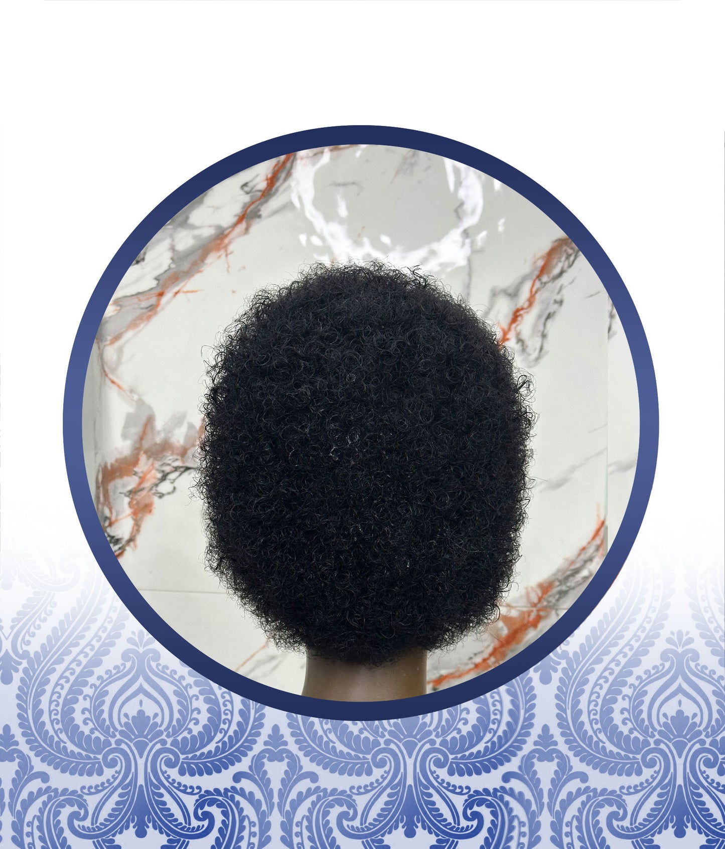Short Natural Afro Glueless Wig