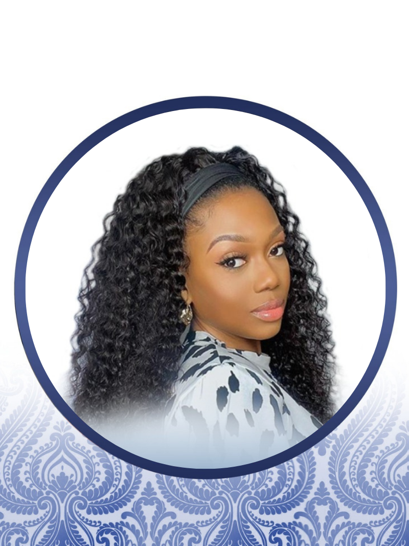 14 Inch Curly Headband Wig