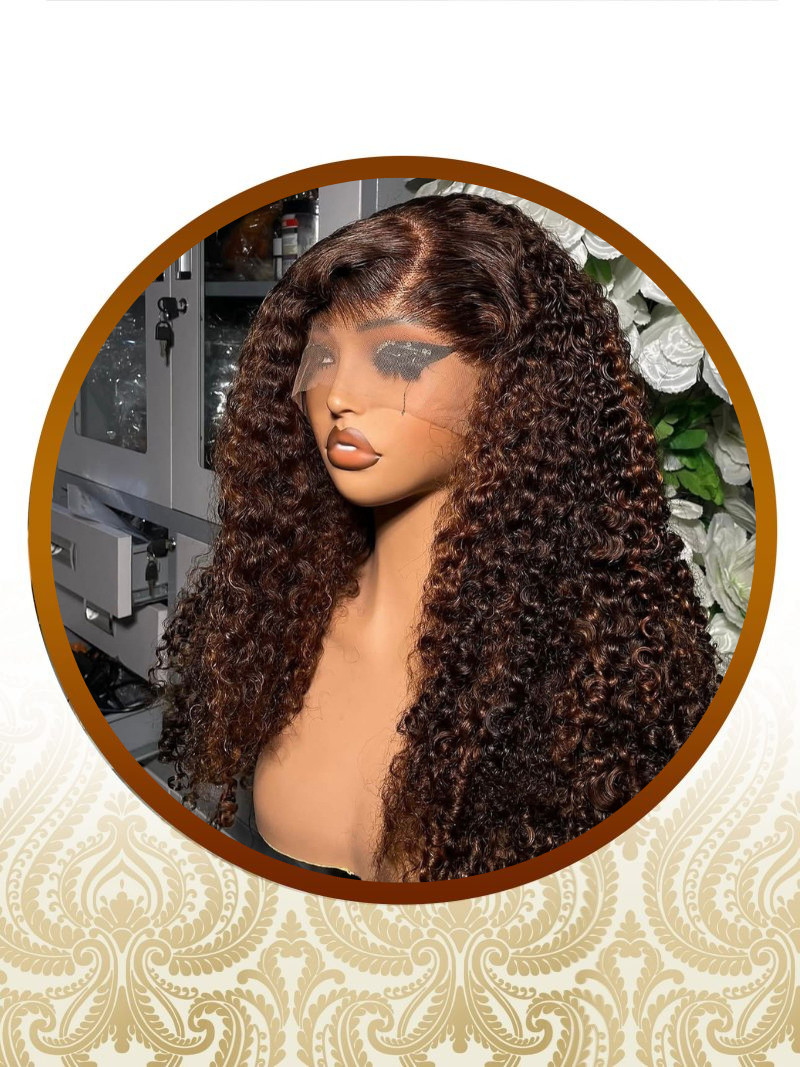 18” Highlighted Burmese Luxury Glueless 5x5 Wear and Go S.S.D PERUCA Curly Unit