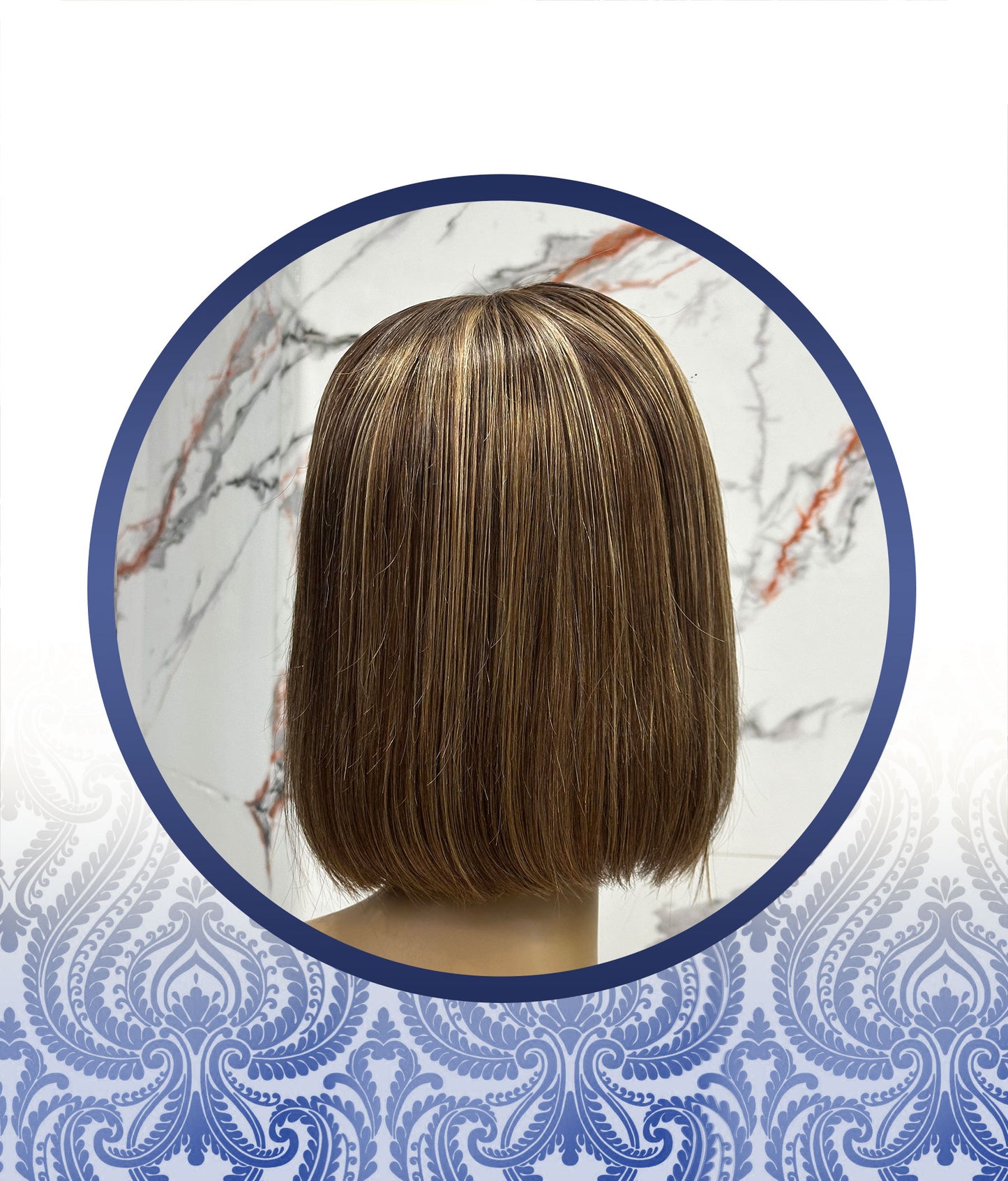 10" Highlighted Full Lace Frontal Bob Wig
