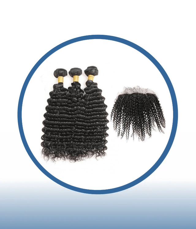 Jerry Curl 3 Bundles + Full Frontal Closure