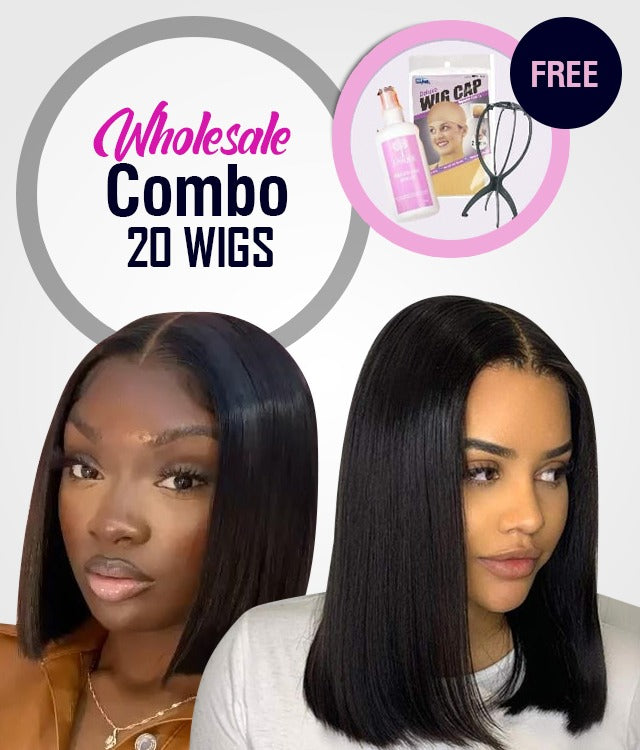 20 Straight Wig Combo