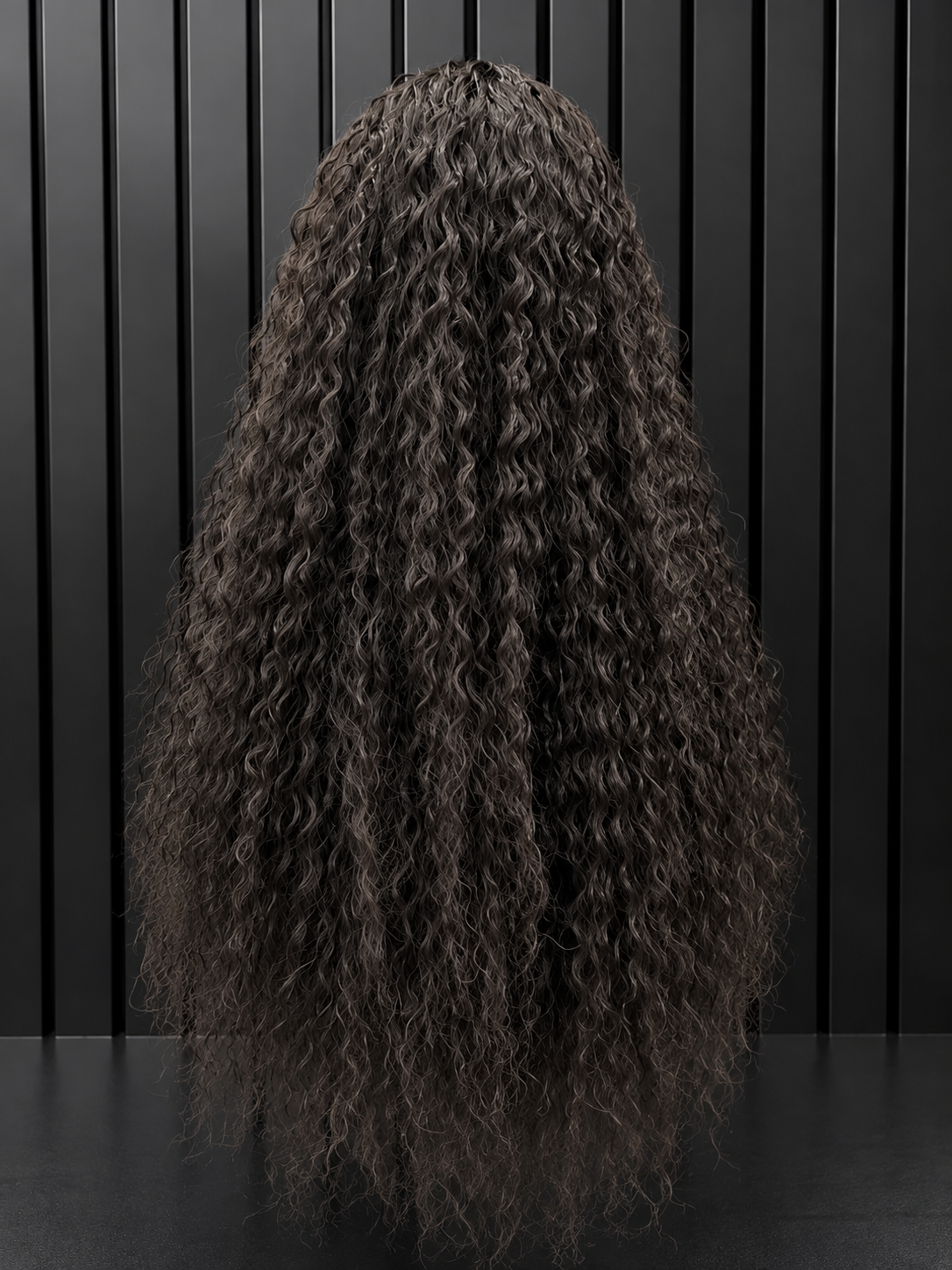 28” HUMAN HAIRBLEND GLUE-LESS WEAR AND GO WATERWAVE HEADBAND WIG