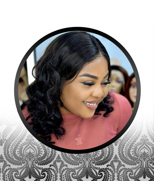 14″ Human HairBlend Bodywave 1-Way Wig