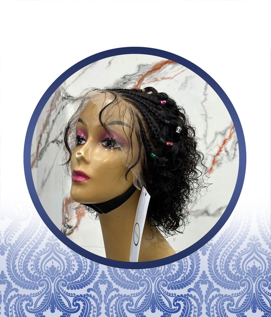 10″ Braided Style Waterwave Frontal Wig