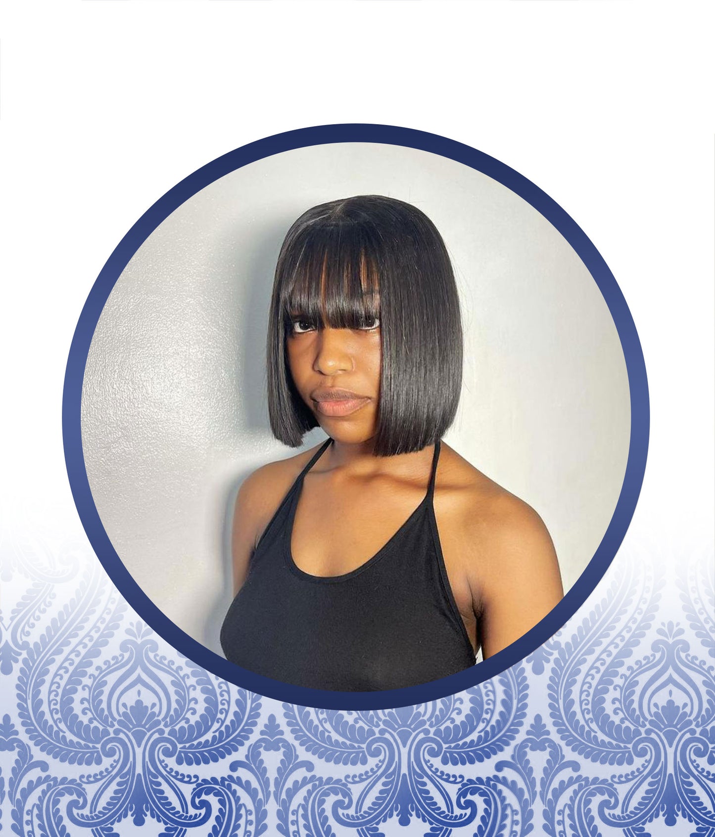 10" Straight Bob Fringe