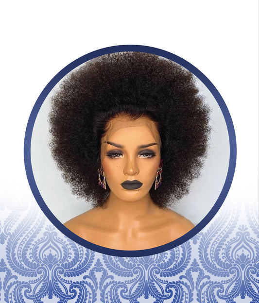 12" Malaysian Curl Afrokinky Lace Frontal