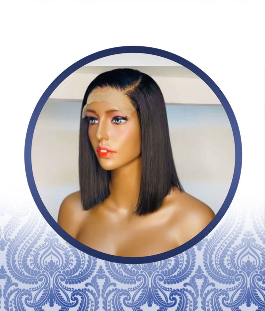 12" Side Part Peruvian Bob Wig