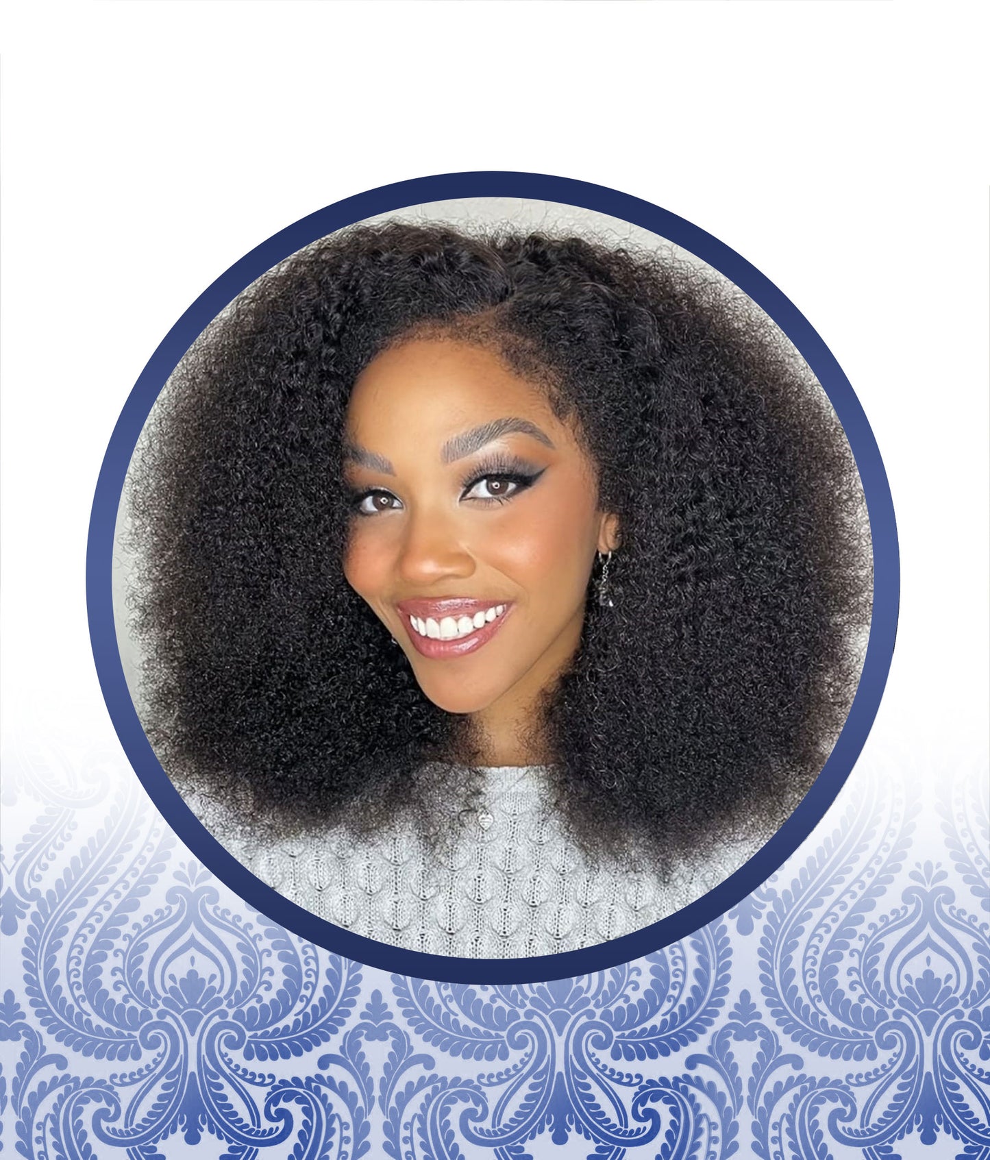 Kinky Curl Full Lace Frontal  Wig