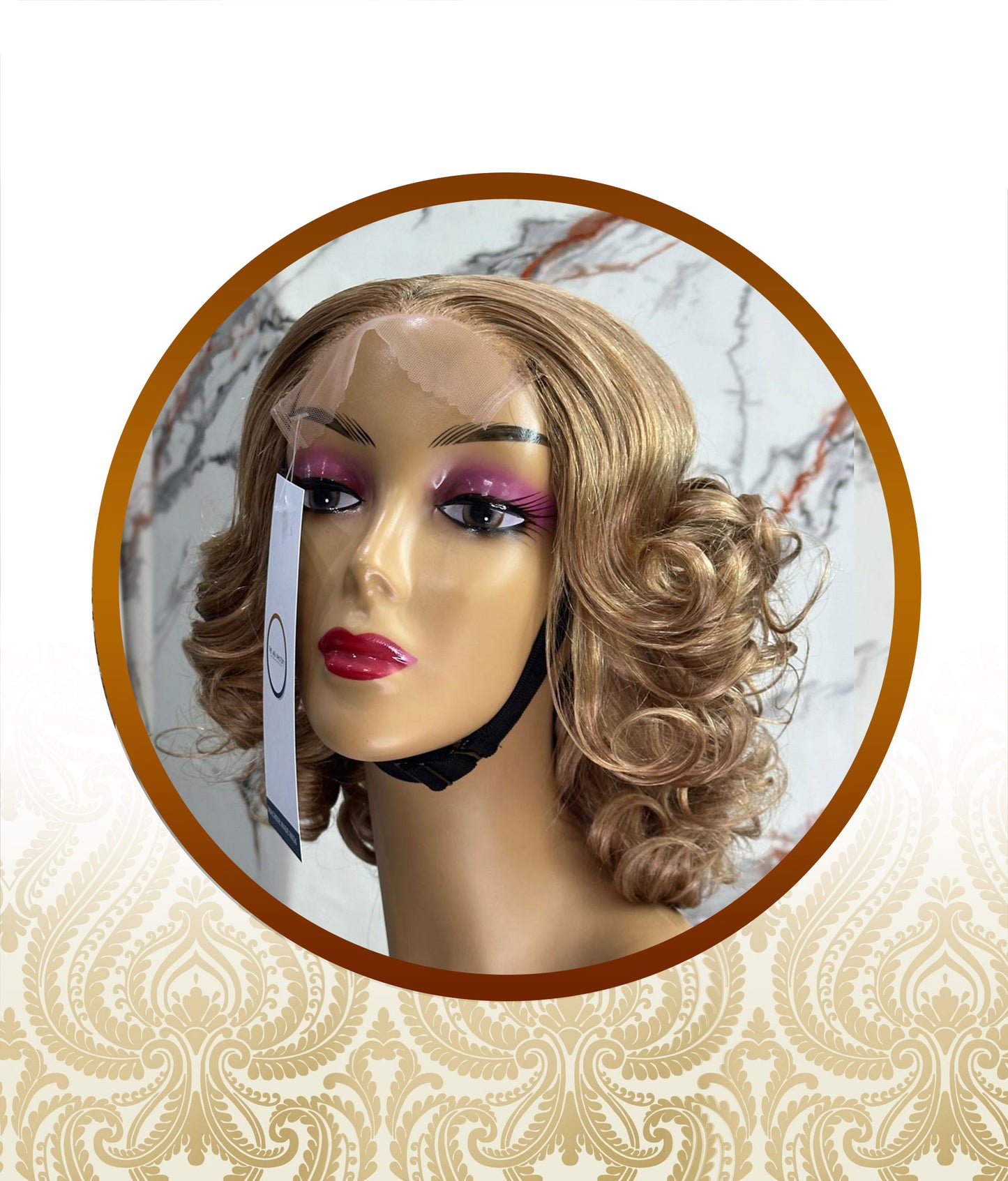 14" 5x5 Glueless Blond Bouncy Body-Loose Wave Double-Drawn Unit