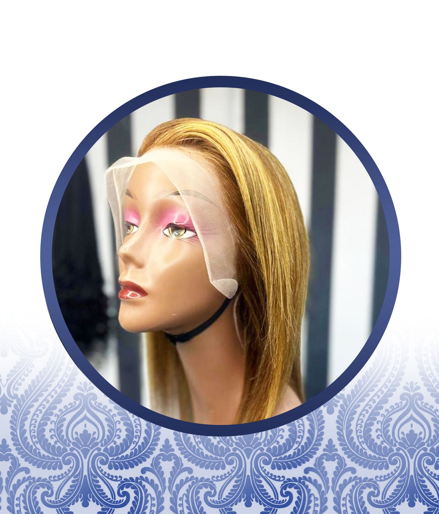 12inch Highlighted Lace Frontal Wig