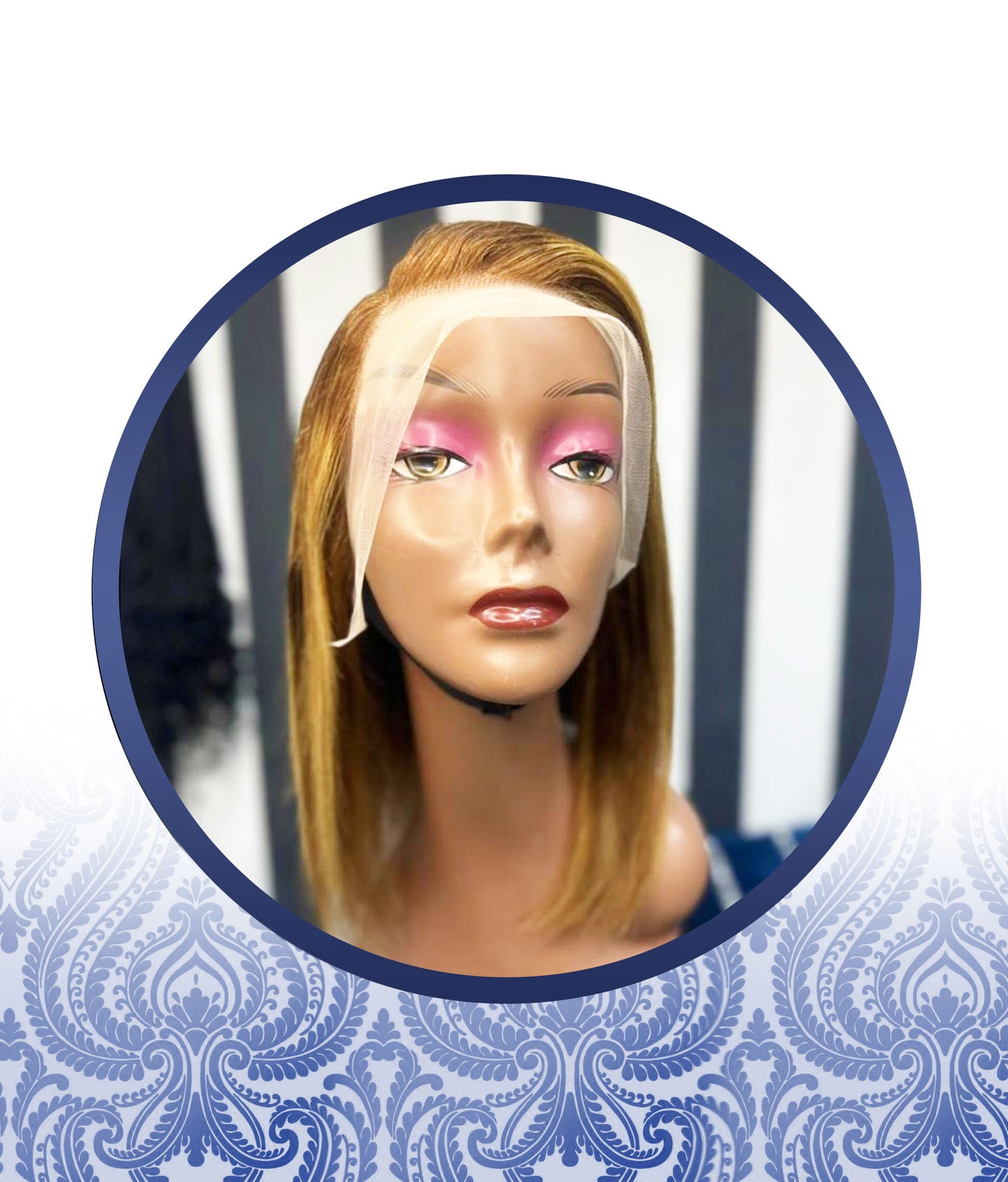 12inch Highlighted Lace Frontal Wig