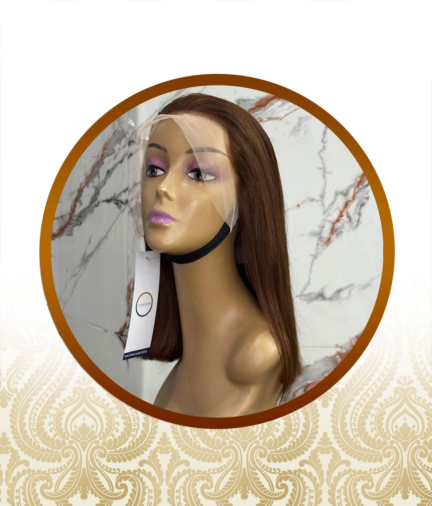 12" Chocolate Brown Frontal Vietnamese Wig