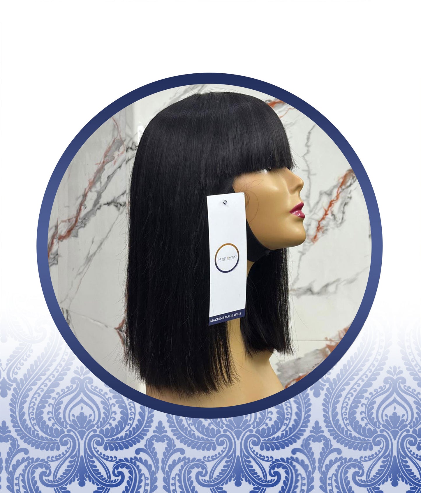 12" Fringe Bob Wig