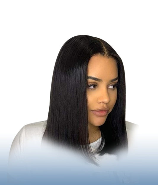 14" Straight Peruvian Lace Frontal wig