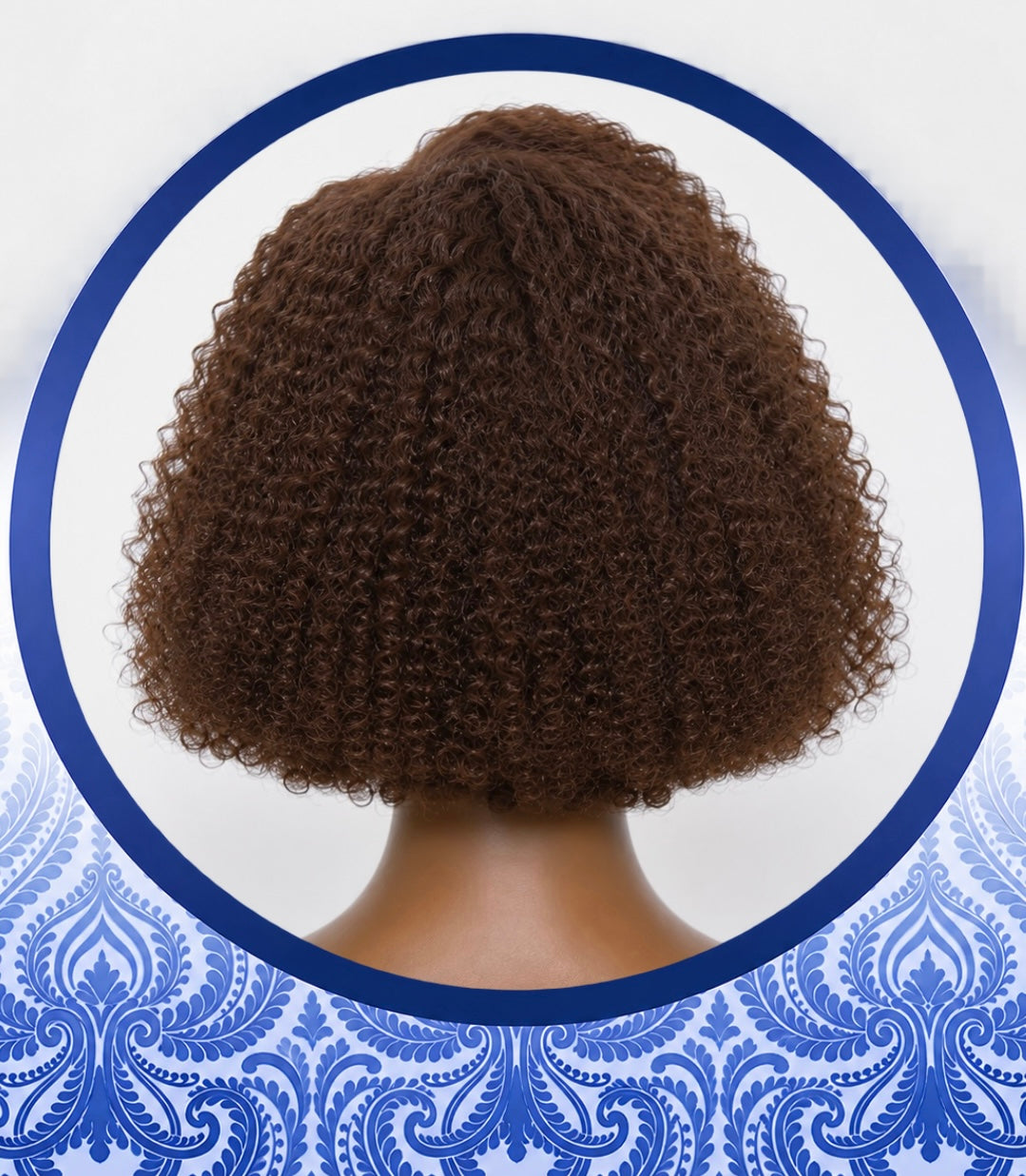Kinky 4x4 Chocolate Brown Side-Part Ready-to-Go Glueless Bob