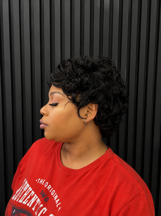 CURLY WEAR & GO PIXIE WIG
