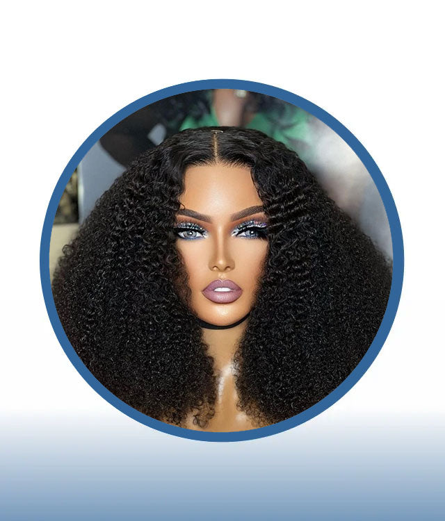 16" 4x4 Deep Curl Wig