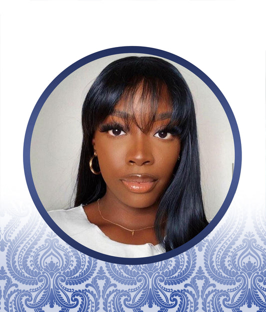 20 inch Straight Closure Fringe Wig
