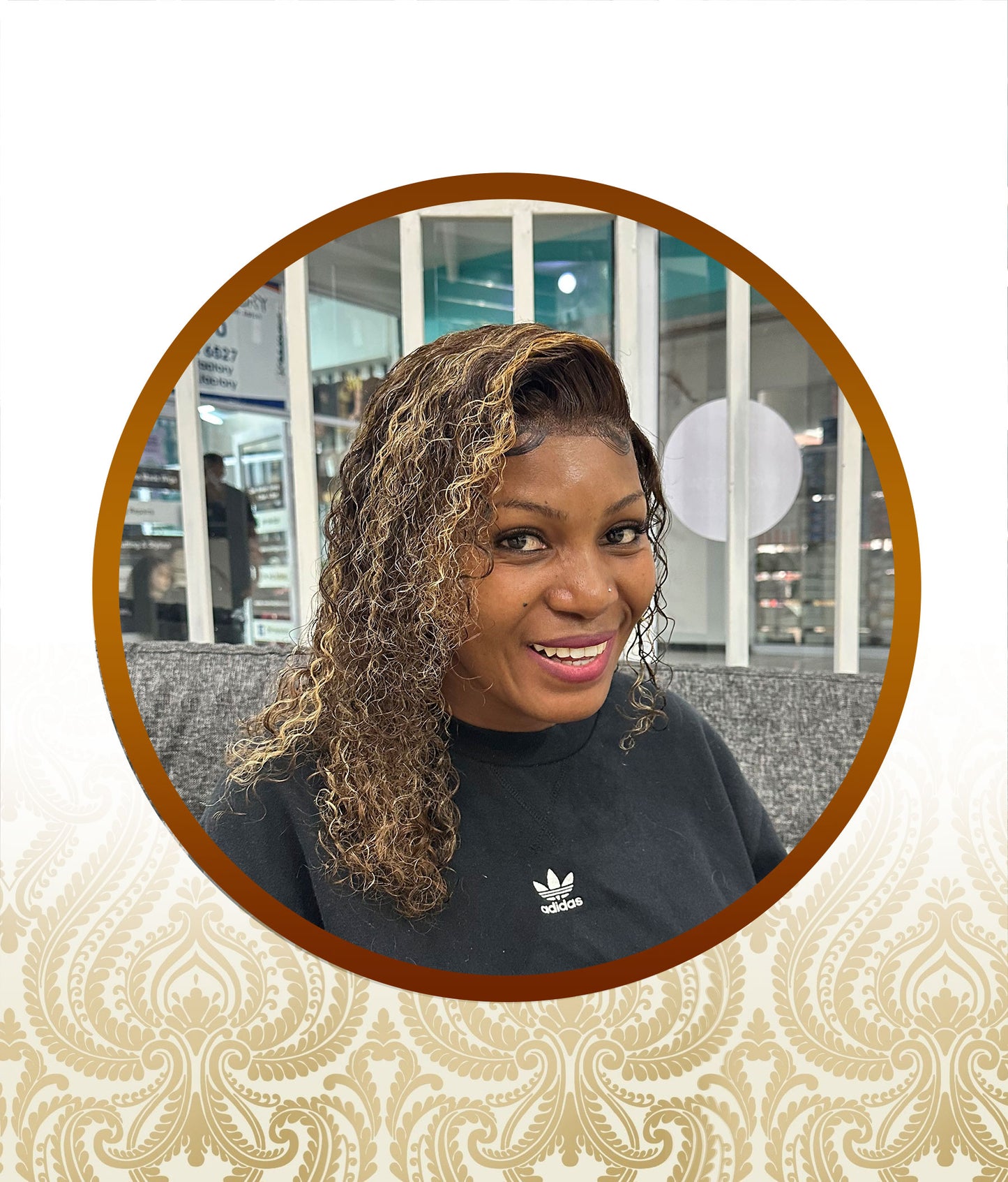 20” Light Mixed Colour Double Drawn Glueless Lace Frontal Unit