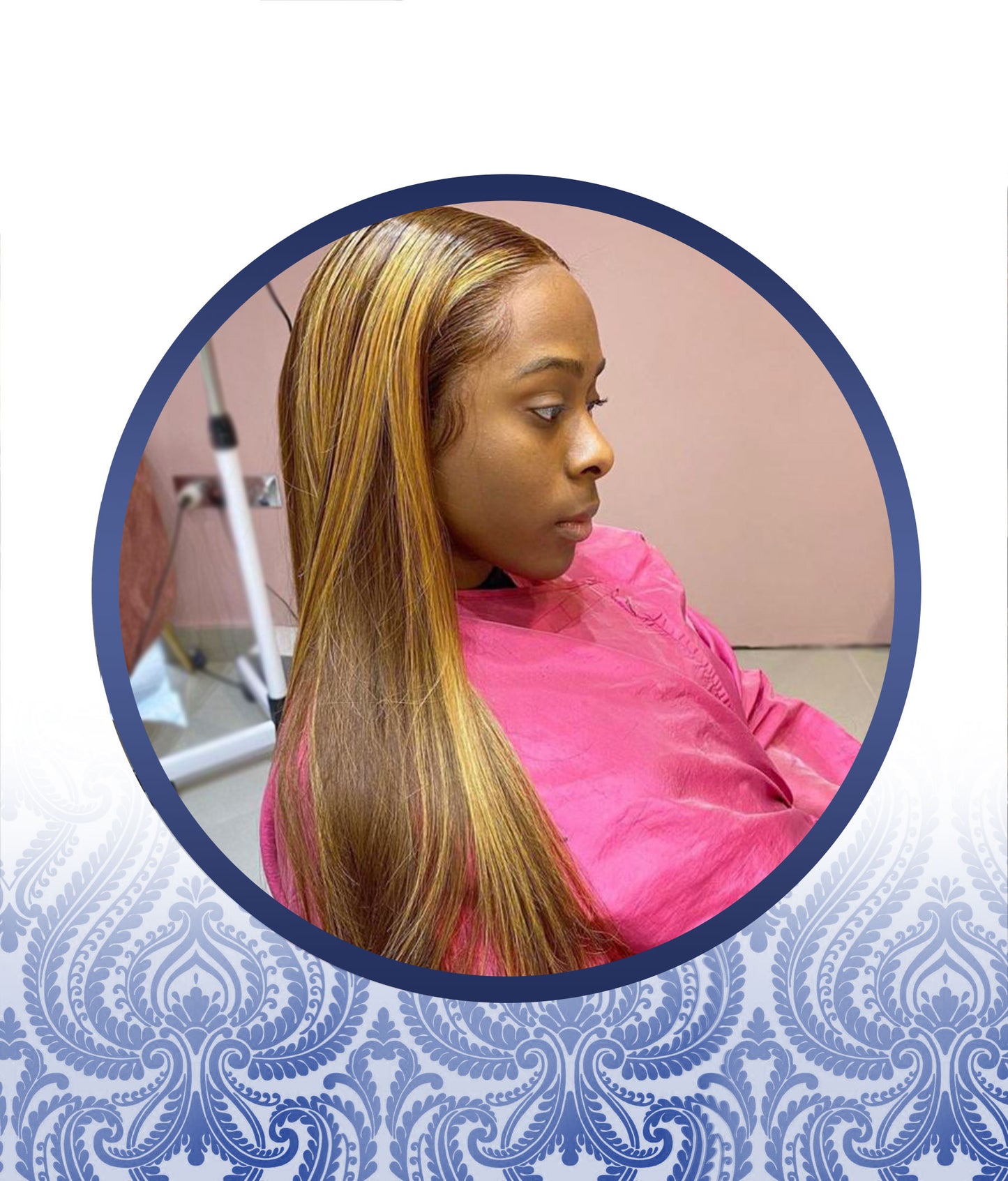 20 inch Highlighted Wig