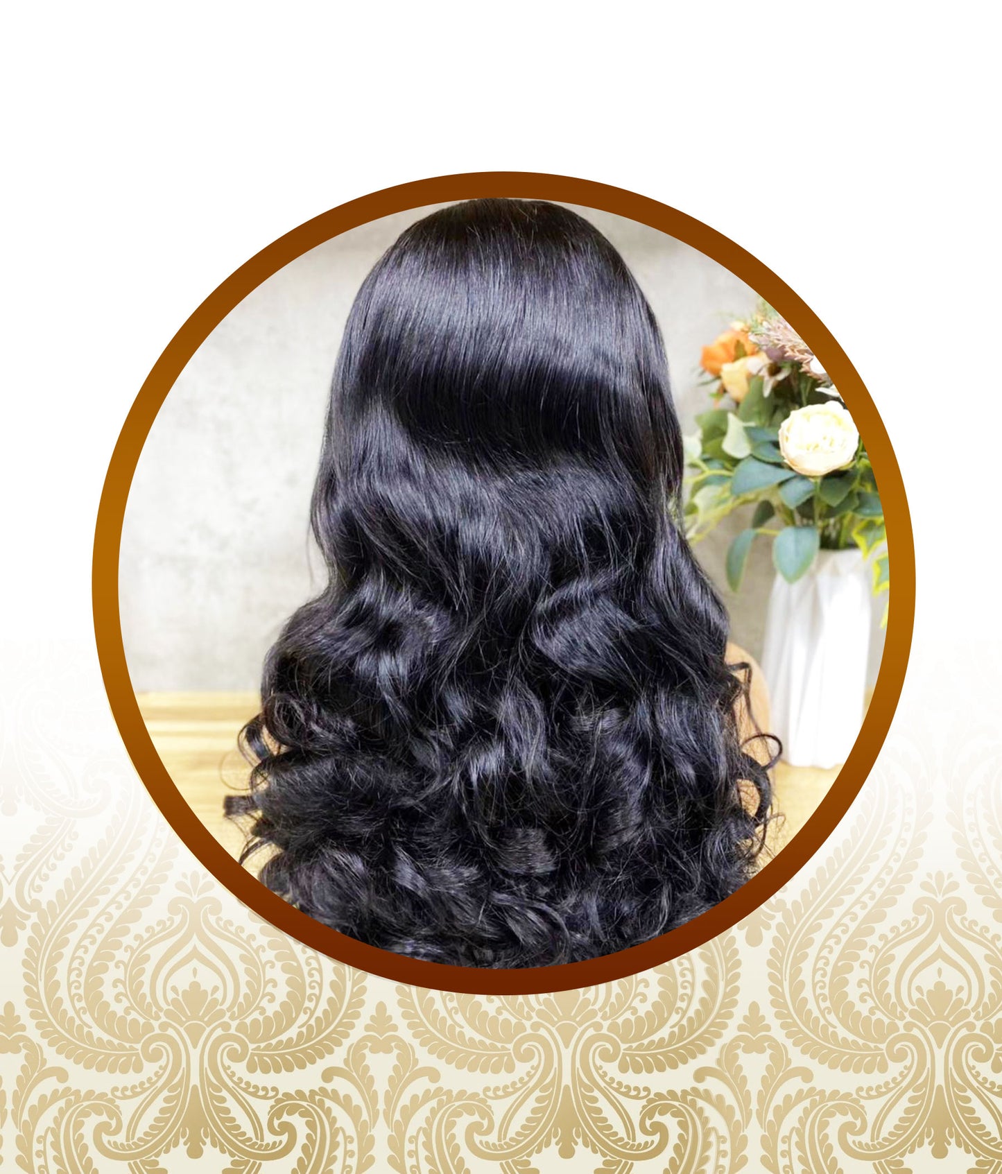 24" Glueless Bouncy Body-Loose Wave Double-Drawn Unit