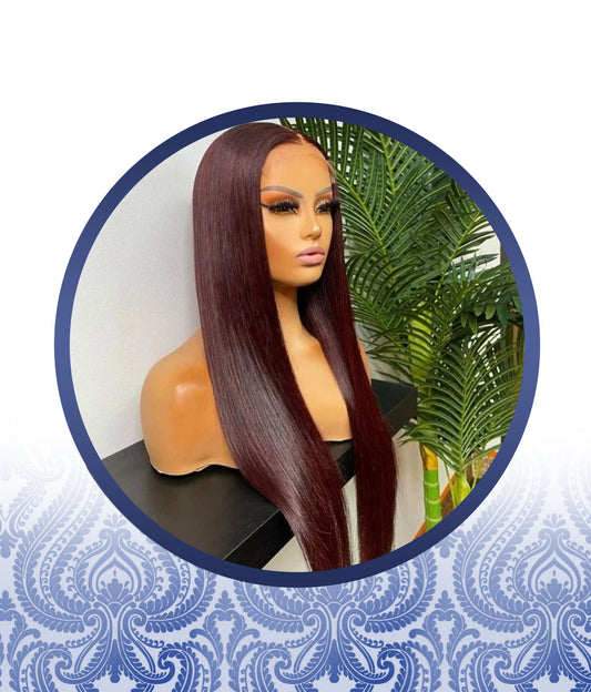 26" Malaysian 4x4  Brown Wig