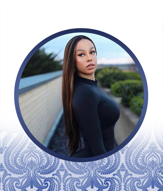 26" T-part HIGHLIGHTED LACE WIG