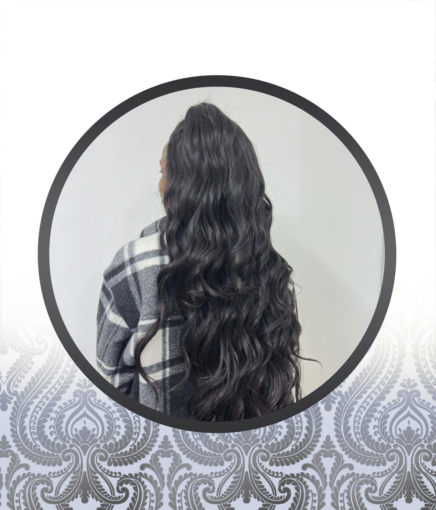 40" Bodywave Human HairBlend Glueless Lace Frontal
