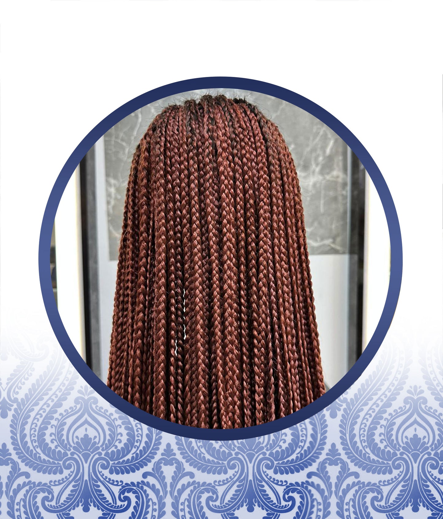 26" 4x4 Brown Braided Wig