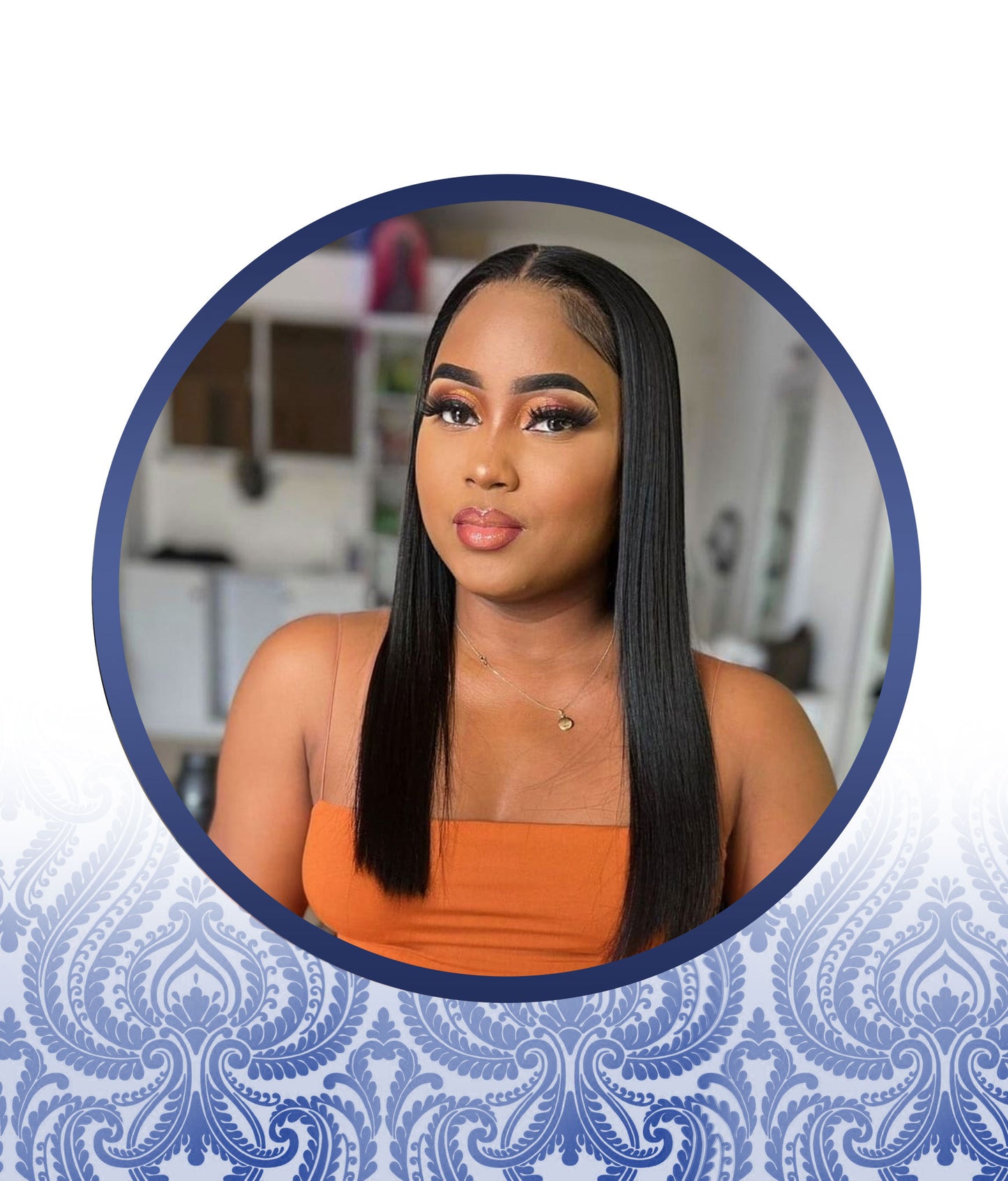 16inch 5X5 Straight Long Glueless Bob Wig