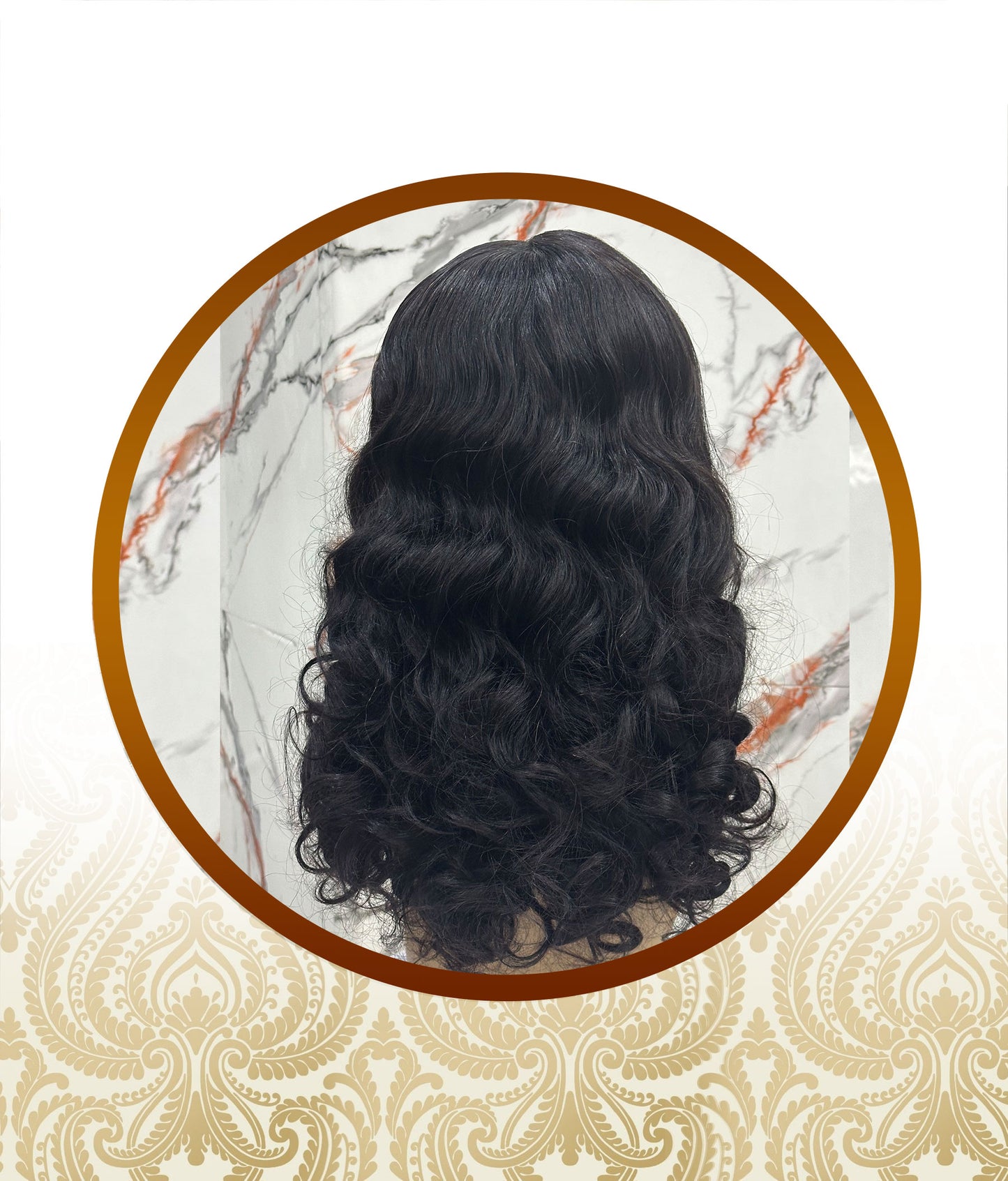 24″ 5x5 Glueless Bouncy Body-Loose Wave Double-Drawn Unit