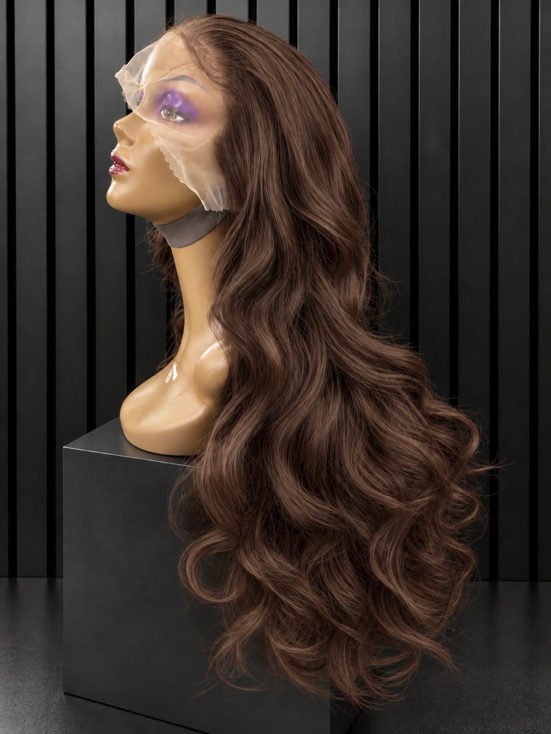HUMAN HAIR BLEND- CHOCOLATE BROWN