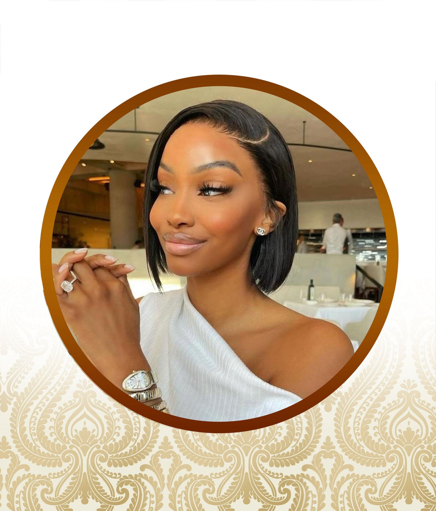 8" Exotic Straight Remi Double Drawn Lace Frontal Unit
