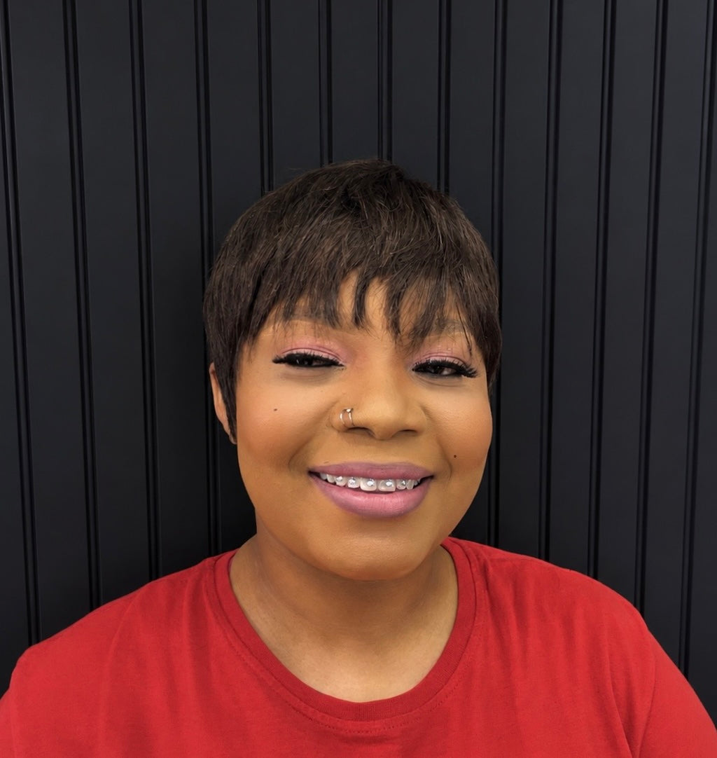 SHORT BROWN PIXIE WIG