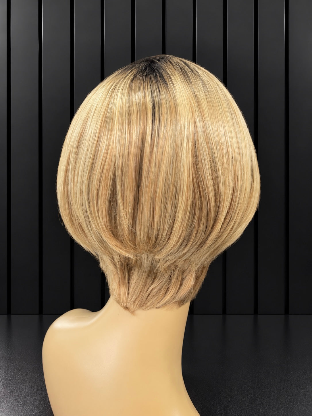 Ombre Full Frontal Lace Pixie Cut Wig