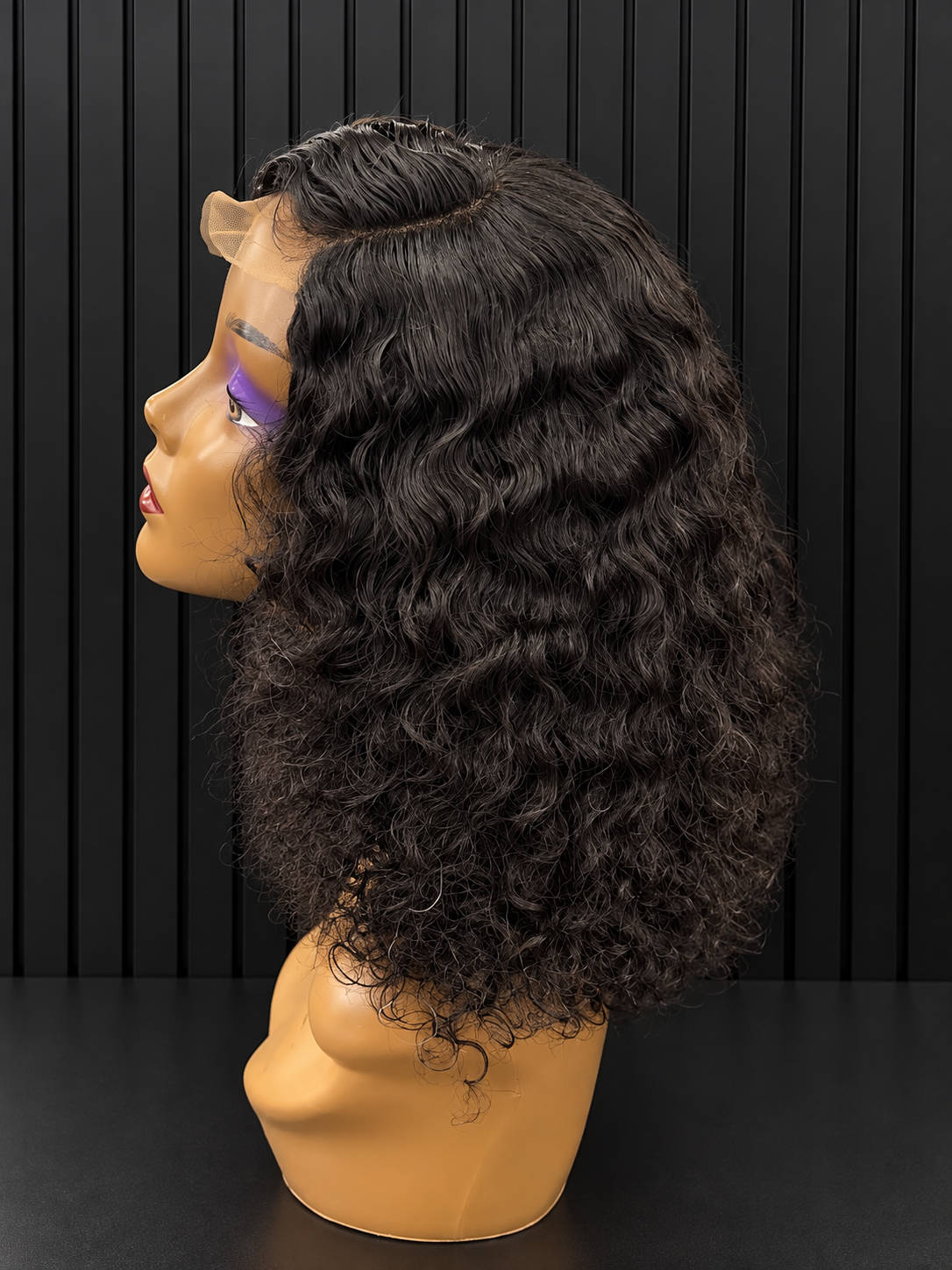 12” 5x5 WATERWAVE GLUE-LESS WEAR AND GO MALAYSIAN CURL WIG