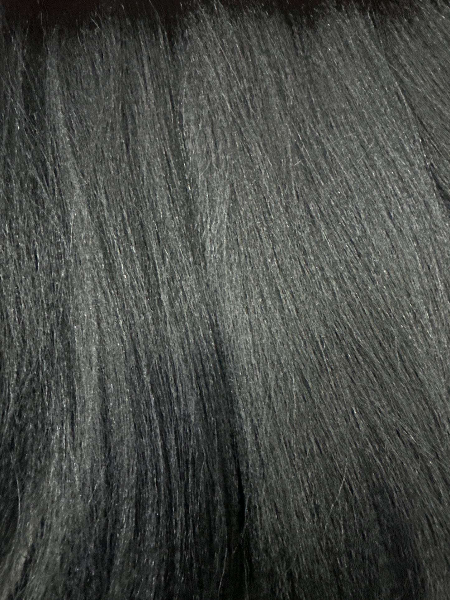 ( EZBRAID®️ Hot Water Curl in #33 ) 40 in a Box . JET BLACK FIBRE